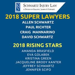 Schwartz Injury Law 2018 Super Lawyers in Illinois